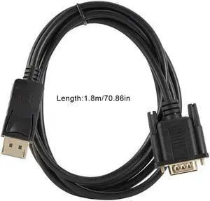 To Vga Converter Dp Male To Vga Male Cable Adapter 1080P Display Port Connector For Laptop Desktop Table Pc