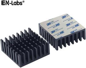 Aluminum Fin HeatSink w/ Thermal Adhesive Tape,Thermally Conductive Adhesive Heat sink Cooling  Cooler for PC RAM,10pcs