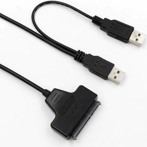 to USB 2.0 To 7 15 22pin Adapter Cables External Power For 2.5'' Ssd Hdd Hard Disk Drive Converter