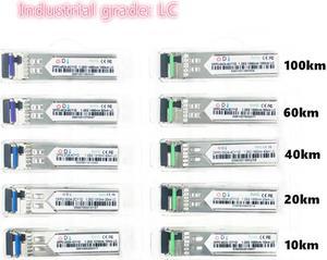 SFP Fiber optic module Industrial grade -40~+80 Celsius 1.25G10/20/40/60/100KM 1310/1490/1550nm compatible optical module