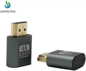 Virtual Display Adapter HDMI DDC EDID Dummy Plug Headless Ghost Display Emulator Lock plate 1920x1080 New generation@60Hz