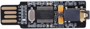 VHM-305 Drive- USB Sound Card Chip Computer External Sound Card Module DAC Decoder Board for WIN2000/WINXP/WIN3003