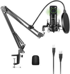 USB Cardioid Condenser Microphone Kit,192KHz/24Bit Sound Chipset for Mac and Windows,Home Studio, Podcast, Game Streaming