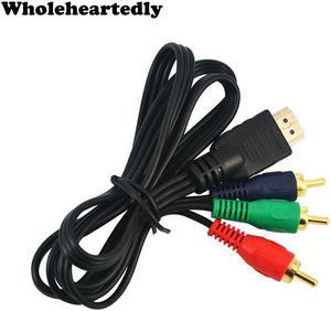 !! 1080p HDMI To 3 RCA Cable 1M 3 ft Video Audio HDMI VGA AV Component Cord Line Convert Adapter For HDTV High Quality