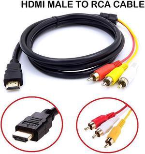 Universal HDMI Male To 3 RCA Audio Video AV Component HDMI To RCA Cable Video Audio Converter for HDTV Home Theater Systems