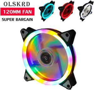 Cooler PC Case Fan 120mm Rgb Fan Mute  Cooler  LED Cooling 3pin 4pin Master Fan Quietly Easy Install Computer Fan