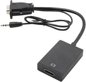 Male to HDMI Adapter Male to Famale Converter 1080P -HDMI Adapter With Video Audio Cable Jack HDMI  For PC TV Box