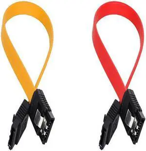 45cm SATA 2.0 Cable SATA 2.0 II SATA2  Yellow Red Hard Drive Data Direct Cable Right Angle SATA 7P to SATA7P 3GB/S Data Cable