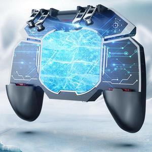 Fan PUBG Controller Semiconductor Cooler Six Finger Game Trigger Shooter Joystick Gamepad For Android Iphone Phone
