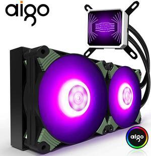 ICY Water Cooler T120/240 PC RGB 120MM Fan CPU Fan Radiator For LGA 115x/AM3+/AM4 120mm Computer Fan Water Cooling Cooler