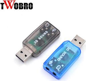50 pcs/lot  Virtual 5.1 USB 2.0 External Mic/Speaker Audio sound Card Adapter for PC Laptop.