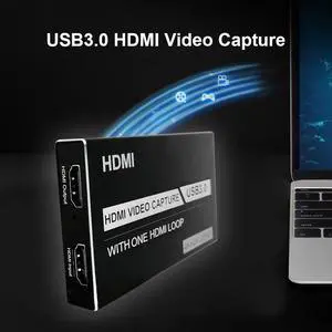 Tuner Box Grabber Compatible 4K 60Hz HDMI USB 3.0  Capture Card Loop Out for Recording Live Streaming