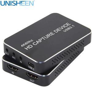 4K Capture Card UHD USB3.0 VIDEO  Dongle Game Streaming Live  Broadcast 2160P 1440P 1080P OBS/vMix/Wirecast/Xsplit