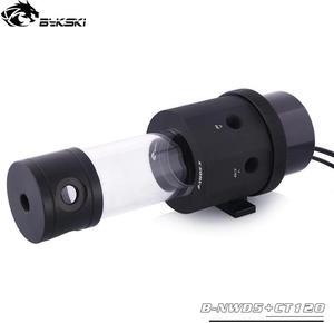 18W D5 Combo Pump + Reservoir Maximum 5000RPM / Flow Lift 3.8 Meter / 1100L/H Water Cylinder Tank Length 120/170/230mm