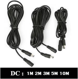 12V DC Extension Cable 5.5*2.1mm Male Female Power Cord Adapter Extender Wire 1m 2m  5m 10m CCTV Camera Led Lights Accessories