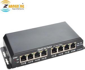 7+1 Port Gigabit Passive POE Switch 1000Mbps For Networking IP camera WiFi Access Point IP Phone 24V or 48V MikroTik