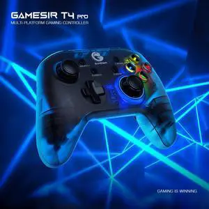T4 Pro Wireless Bluetooth Game Controller Mobile Gamepad with Phone Holder for Nintendo Switch / Android / iPhone / PC