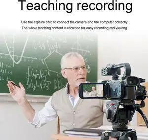 Card HD 1080P Live Streaming Anti Interference Audio Grabber  To TYPE C  Via DSLR Broadcasting Teaching