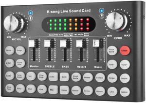 Sound Card Voice Converter, o DJ Mixer, Live Broadcast, Broadcast Recording Multi-Sound Effect o Box