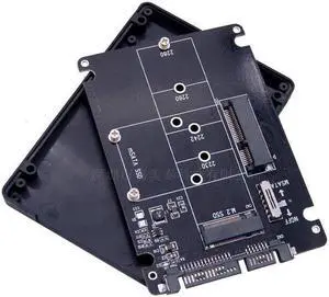 M.2 NGFF To SATA Solid State Hard Drive Adapter Card Two In One Bkey B+m Key Expansion Board Hard Disk Box HDD Enclosure