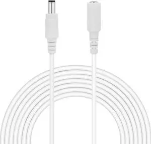 White 1M 2M  4M 5M 10M DC 12V Extension Cable 5.5mm*2.1mm Female Male Power Cord Wire For CCTV Camera Home Appliance