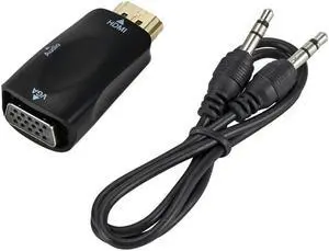 To Vga Adapter  Revolution To Vga Female High Definiton Analog Converter With Audio Set-Top Box