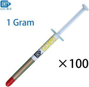 Brand Thermal Conductive Grease Paste Silicone Plaster 450 Heat Sink Compound 100 Pieces Net Weight 1 Gram Golden Cold SY1