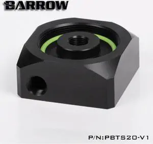 PBTS20-V1, PMMA / Acrylic / POM water pump cover for DDC serise pump computer water cooling