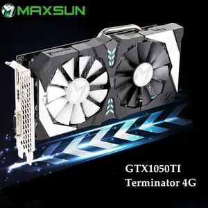 GeForce GTX1050TI Terminator 4G Graphics Card  GDDR5 128bit GPU Video Gaming Video Card For PC Computer HDMI DP DVI