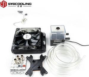 computer DIY water cooling flexible tube kit liquid cooling radiator water pump CPU water block cooling kit