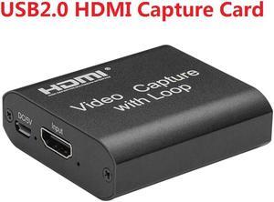 1080P 4K HDMI Capture Card USB 2.0 Digtal Video Recorder Box Donglefor Game Live Streaming Broadcast Support Local Loop