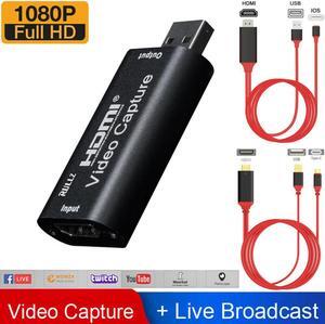 Stock  To USB Video Capture Card Audio Video Capture Card For 4K1080P Recorder Game Video Streamer Live Stream Broadcast