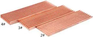 Copper Heatsink Cooler Heat Sink Thermal Conductive Adhesive for M.2 2280 PCI-E NVME SSD 2/3/4mm