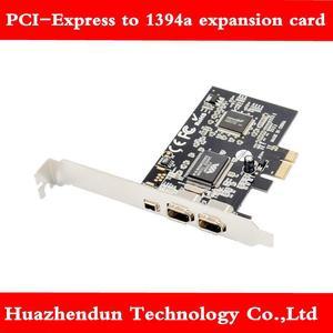 PCI-Express to 1394a expansion card external dv collector pcie to 1394 interface video capture card free drive 1pcs