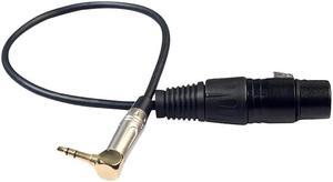 0. 90 Degree 3.5Mm Stereo Trs Male To Xlr 3Pin Female Audio Cable Wire Audio Converter For Earphone Microphone Electric Guitar