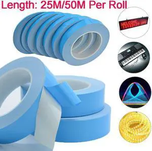 25 Meter/Roll Transfer Heat Tape Double Sided Thermal Conductive Heat-adhesive Tape For Chip PCB CPU LED Strip Light Heatsink