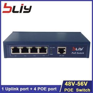 100Mbps 5 Port 48v POE Switch Outdoor 4 RJ45 Port 1 Uplink Oem Smart Pover Over Ethernet Network Poe Module fiber Switch