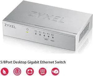 5Port Desktop Gigabit Ethernet Switch RJ45 10/100/1000Mbps Network Switchs QoS Port VoIP Data Internet Full/Half duplex Switch