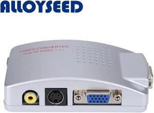 VT280 PC Converter Box NTSC PAL VGA to TV AV RCA Signal Adapter Converter Video Switch Box Composite for Computer PC