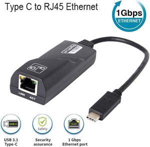 C to 1Gbps Ethernet Adapter Thunderbolt 3/Type-C to RJ45 Gigabit Ethernet LAN Network Adapter Compatible #50