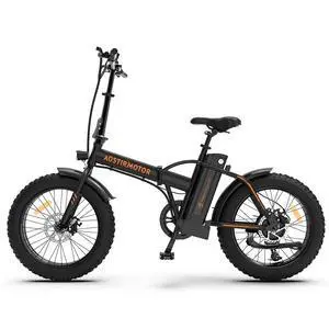 AOSTIRMOTOR Electric Bike Folding A20 500W for Adults , 20" * 4" Fat Tire, with 36V 13AH Removable Lithium Battery, Travel Up to 20 Miles, Max Speed Up to 25 MPH(Black) AOSTIRMOTOR Electric Bike Folding A20 500W for Adults , 20" * 4" Fat Tire, with 36V 13AH Removable Lithium Battery, Travel Up to 20 Miles, Max Speed Up to 25 MPH(Black)