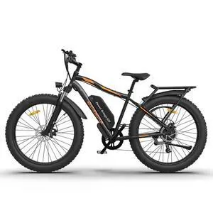 AOSTIRMOTOR S07-B 750W Electric Bicycle, 26" * 4" Fat Tire, 48V 13AH Removable Lithium Battery, Max Speed 28MPH, Shimano 7-Speed, Front Fork Suspension(Black) AOSTIRMOTOR S07-B 750W Electric Bicycle, 26" * 4" Fat Tire, 48V 13AH Removable Lithium Battery, Max Speed 28MPH, Shimano 7-Speed, Front Fork Suspension(Black)