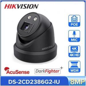 MECARE DS-2CD2386G2-IU 4K 8MP IP Camera POE Acusense Darkfighter Black Color