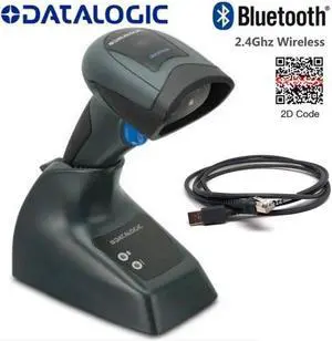 Datalogic QuickScan QBT2430 General Purpose Cordless Handheld 2D Area Imager Barcode Reader with Bluetooth, USB, Kit, Black - QBT2430-BK-BTK1