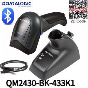 Datalogic QM2430-BK-433K1 QuickScan QM2400 2D Cordless Imager with Base Station and USB Cable Wireless Quick scan Mobile Barcode Scanner 2D bar codes linear imager For Retail and warehouse etc