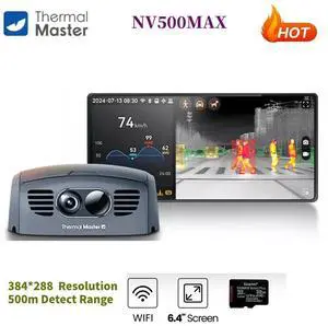 NV500Max Thermal Imager Night Vision Camera for Car 384*288 546 Yards 6.4" 50mK