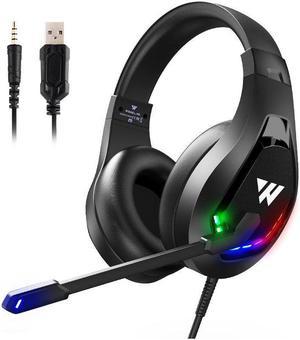 Wintory M6 Gaming Headphones Wired RGB Luminated Computer Gamer Headset For PS4 Xbox One PC