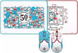 Doraemon 50th Anniversary Classical Gaming Mouse and Mouse Pad Combo: Viper Mini Ultralight - 8500 DPI Optical Sensor - Chroma RGB Underglow Lighting - 6 Programmable Buttons