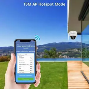 K - 2E5X - IWS 5MP Wireless Cloud Station Cloud Security Camera Infrared Night Vision (Camera + 64G Card)