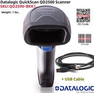 Datalogic QuickScan QD2590-BKK1 1D/2D Portable Barcode Scanner With USB Cable Replaces QD2131-BKK1